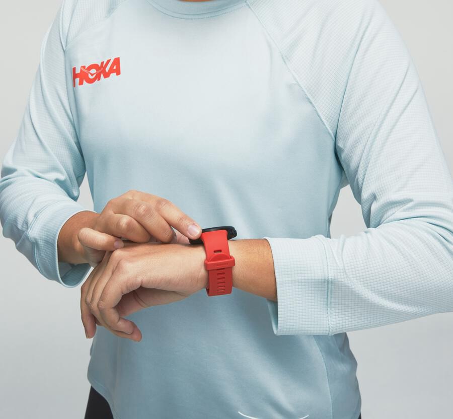 Hoka One One Top Kadın Mavi - Performance 3/4 Sleeve - OX2394016